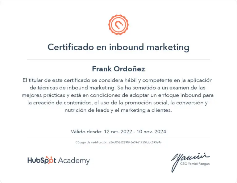 certificado, certify, experiencia, inbound marketing, marketing, digital